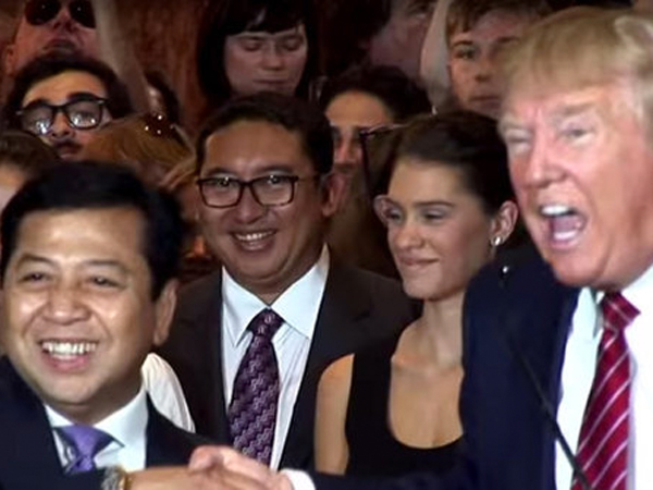 Muncul di Acara Kampanye Donald Trump, Ketua dan Wakil Ketua DPR RI Kena Kritik