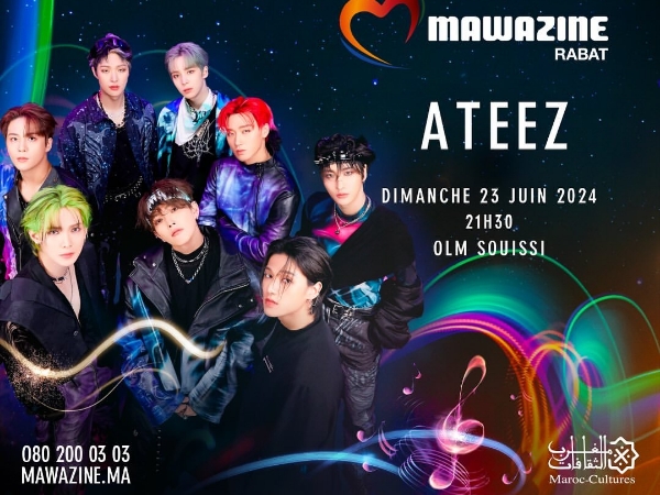 ATEEZ Menjadi Penampil Utama di Festival Musik Terbesar Moroko MAWAZINE