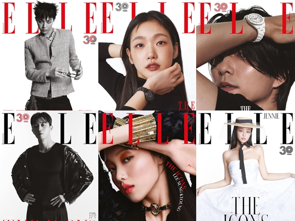 Rombongan BA Chanel, G-Dragon, Park Seo Joon Hingga Jennie BLACKPINK Hiasi Cover Elle Korea