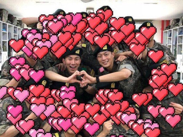 Potret Bahagia Doojoon Highlight dan Eunkwang BTOB Reunian di Markas Militer