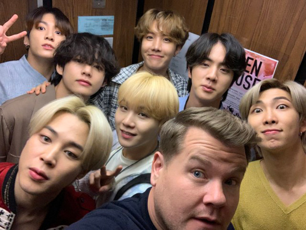 James Corden Bagikan Klip Spesial BTS untuk Ucapkan Terima Kasih