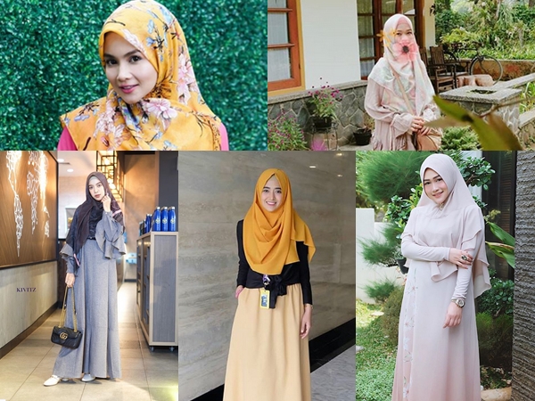 Intip Fashion Hijab Syar'I Namun Tetap Stylish a La Selebgram