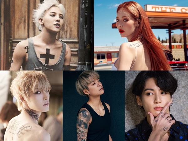 Deretan Idol K-Pop Ini Punya Banyak Tato di Tubuh