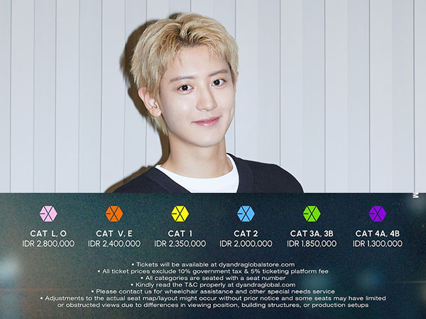 Pre-sale Mulai 2 Oktober, Tiket Konser Chanyeol EXO di Jakarta Mulai 1,3 Juta