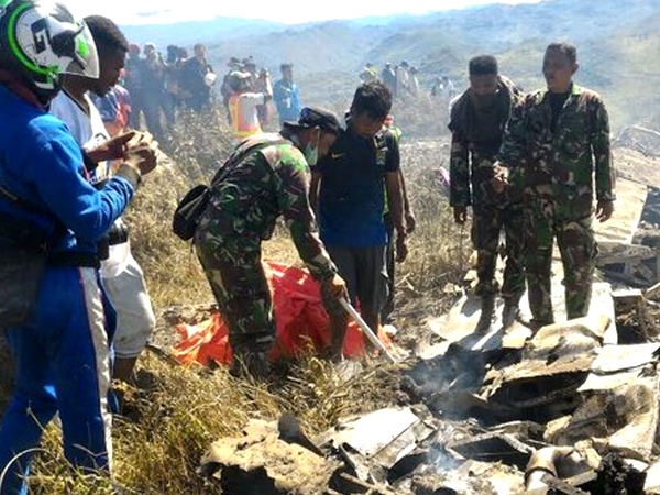 Hercules TNI AU Jatuh di Wamena Papua, 13 Orang Dinyatakan Meninggal Dunia