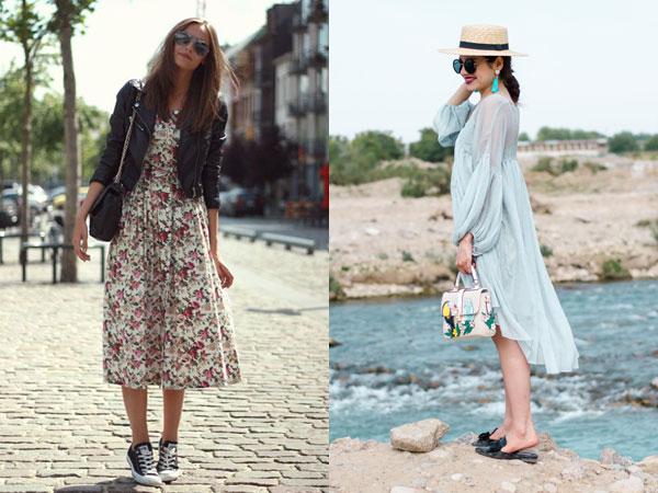 Stylish dan Feminin Saat Liburan, Coba Mix and Match Dress dengan Beragam Jenis Alas Kaki Ini