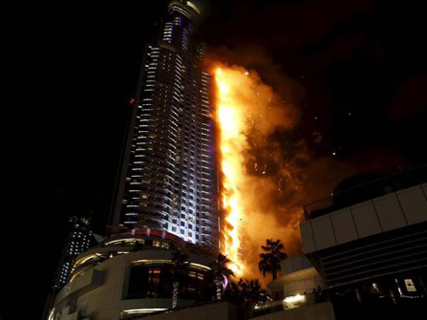 Ini Penyebab Kebakaran Hotel Mewah Dubai Pada Malam Tahun Baru