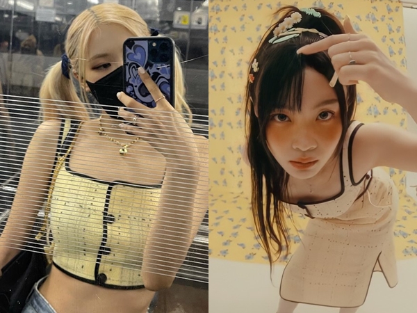 Beda Pesona Rosé BLACKPINK dan Lee Hi Pakai Crop Top Kembar