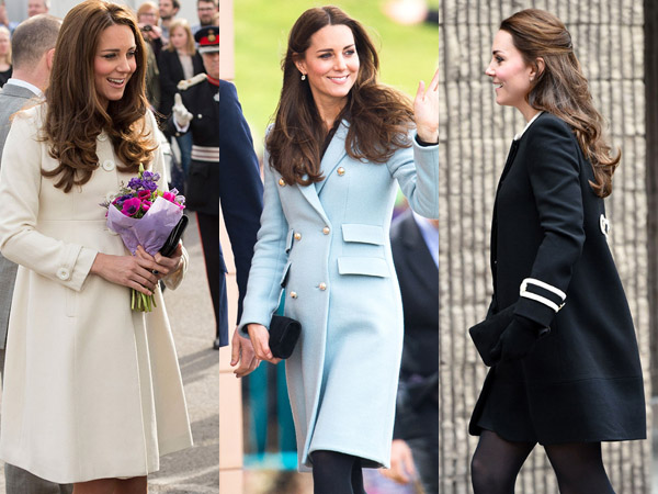Intip Modisnya Penampilan Kate Middleton Saat Kenakan Coat Hamil Yuk!