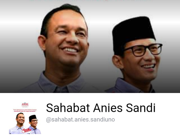 Postingan Provokatif, Anies-Sandi Siap Polisikan Akun Facebook Tim Kampanye Palsu
