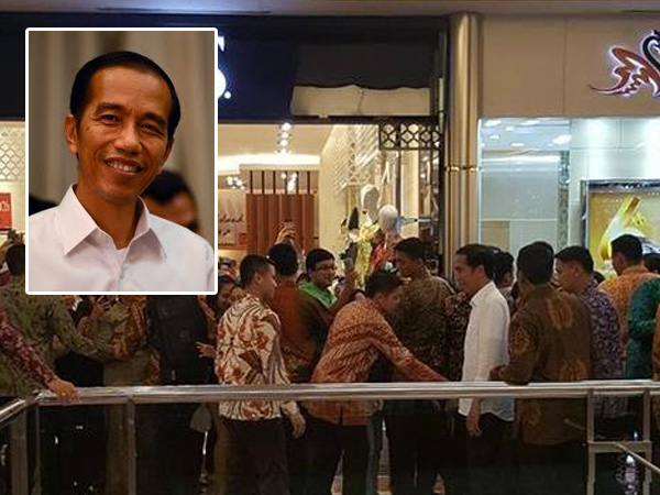 Presiden Jokowi Bikin Heboh Pengunjung Pondok Indah Mall