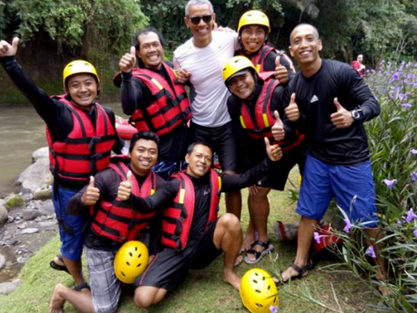 Ini Biaya yang Dihabiskan Obama Saat Lakukan Rafting di Bali