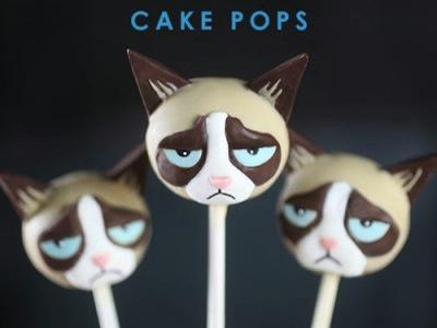 Weekend Asik Dengan Buat Grumpy Cat Cake Pops!