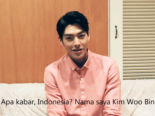 Sapa Fans Indonesia Lewat Video, Kim Woo Bin Ungkapkan Kegembiraannya ke Jakarta