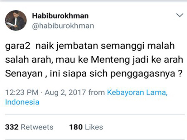 Sekda DKI Beri Solusi 'Kocak' untuk Habiburokhman yang Sempat Nyasar di Simpang Susun Semanggi