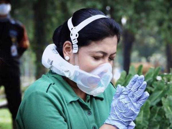 Viral Masker Unik yang Dipakai Istri KSAD Andika, Lebih Efektif Cegah Covid-19?