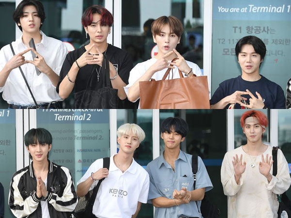 Foto-foto Keberangkatan PENTAGON Menuju Indonesia, Are You Ready Universe?