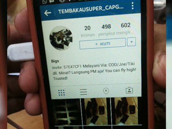 Dijual di Instagram, Tembakau Ini Dicurigai Narkoba Jenis Baru