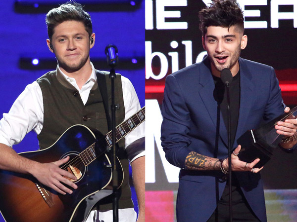 Lama Tak Tegur Sapa, Begini Pertemuan Canggung Niall Horan dan Zayn Malik di AMA 2016!