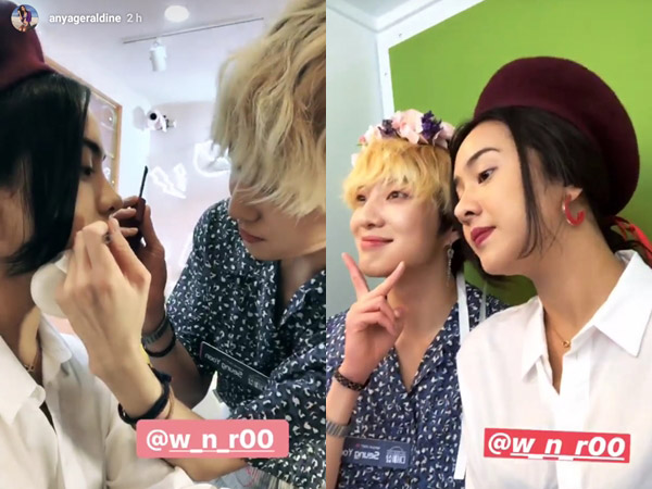 Heboh Video Selebgram Anya Geraldine Didandanin Seungyoon WINNER!