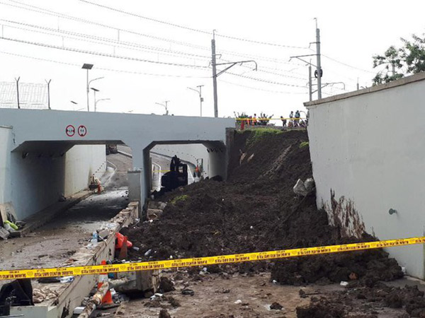 Polisi Selidiki Kemungkinan Adanya Pelanggaran Sebabkan Longsornya Tembok Underpass Bandara