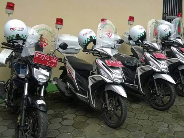 Penampakan Ambulans Roda Dua Unik yang Siap Beroperasi Selama Mudik Lebaran