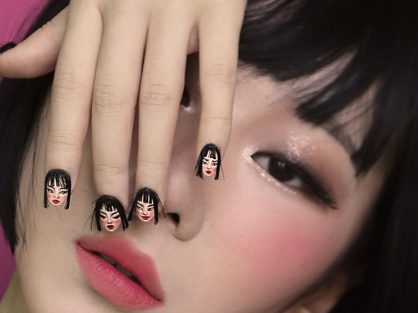 Uniknya Tren Nail Art Wajah yang Sedang Viral Ini, Berani Coba?