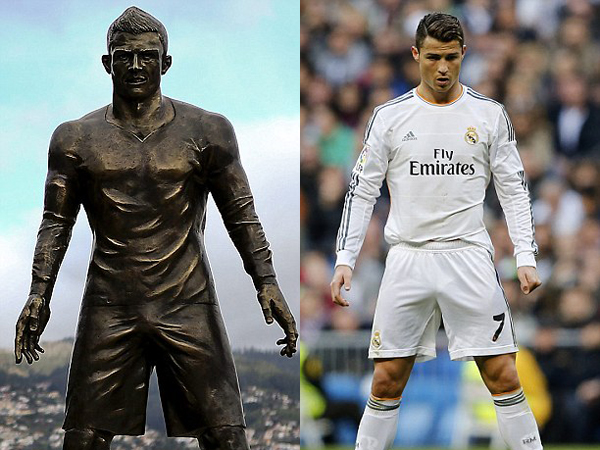 Tonjolkan Alat Vital, Patung Cristiano Ronaldo Ini Diolok Banyak Orang!