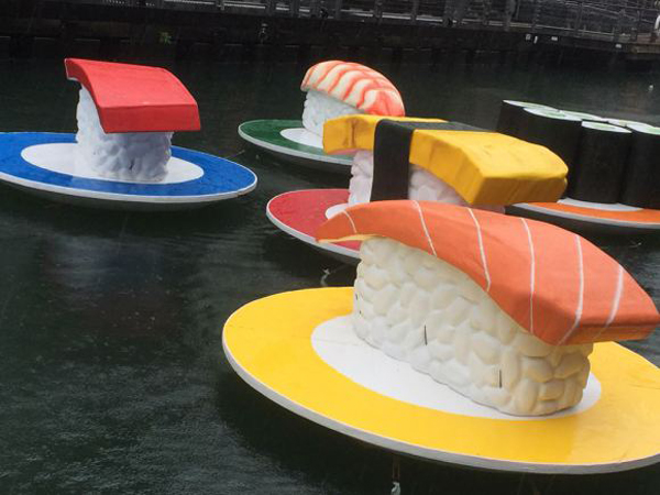 Tunjukkan Budaya Makanan, Sushi Raksasa Akan Hiasi Sungai di Osaka