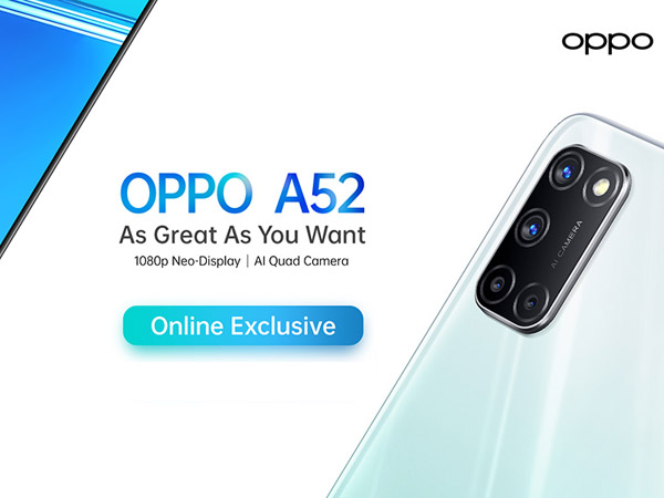 Harga 3 Juta, Oppo Luncurkan Perangkat Baru A52 Khusus Online