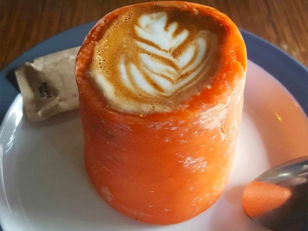 Menikmati Segelas Kopi Berwadah Unik dari Wortel, Carrotcino