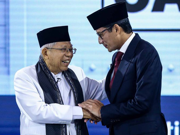 Daftar Janji-Janji Ma'ruf Amin dan Sandiaga Uno di Debat Pilpres Ketiga yang Tak Boleh Dilupakan