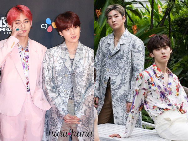 Dior Collection Kembar Suga dan V BTS vs Baekho dan Minhyun NU'EST, Who Wore it Better?