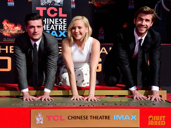 Yeay, Trio ‘The Hunger Games’ Tanamkan Jejak di Walk of Fame!