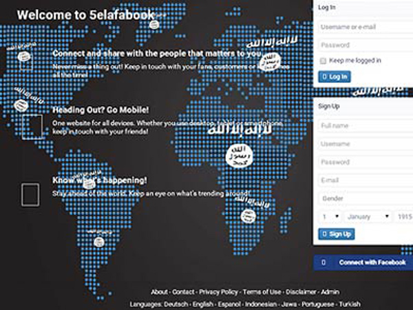 ISIS Luncurkan Jejaring Sosial Bernama 5elafabook.com