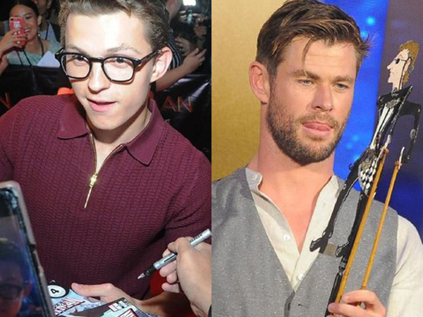 Aksi Tom Holland dan Chris Hemsworth Sapa Fans Lewat Promosi Film di Bali