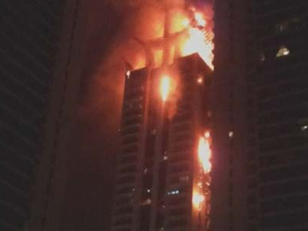 Torch Dubai, Bangunan Tertinggi di Dunia Terbakar