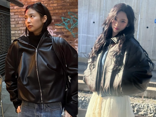 Gaya Fashion Musim Dingin Jennie BLACKPINK dan Karina aespa dengan Jaket Kulit