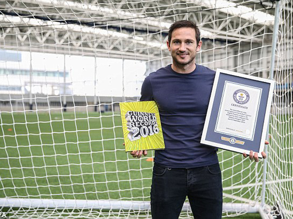 Cetak Gol ke Gawang Chelsea, Frank Lampard Masuk Guinness World Record 2015