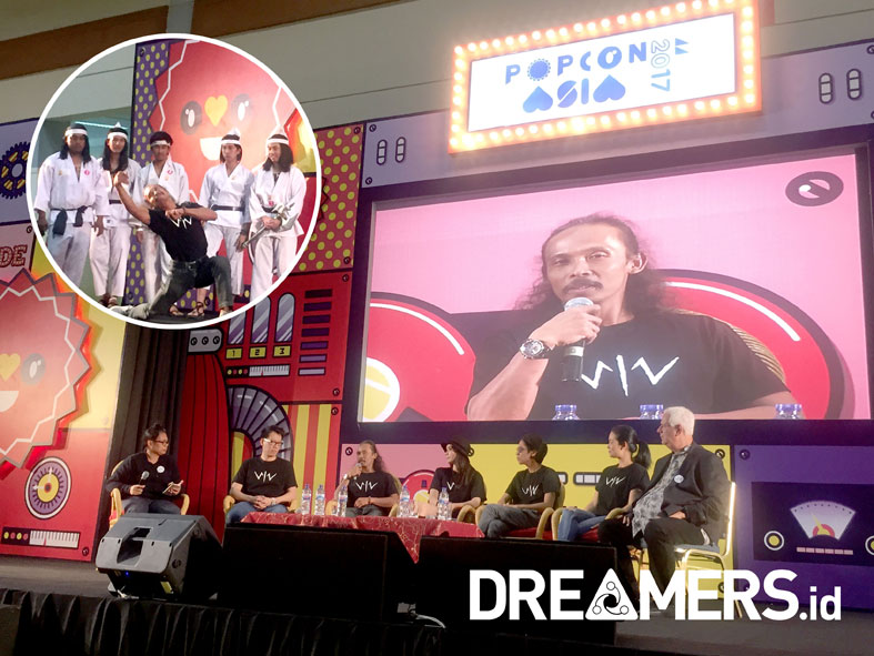 Perdana, Yayan Ruhian Pamer Koreografi 'Wiro Sableng 212' di Popcon Asia 2017