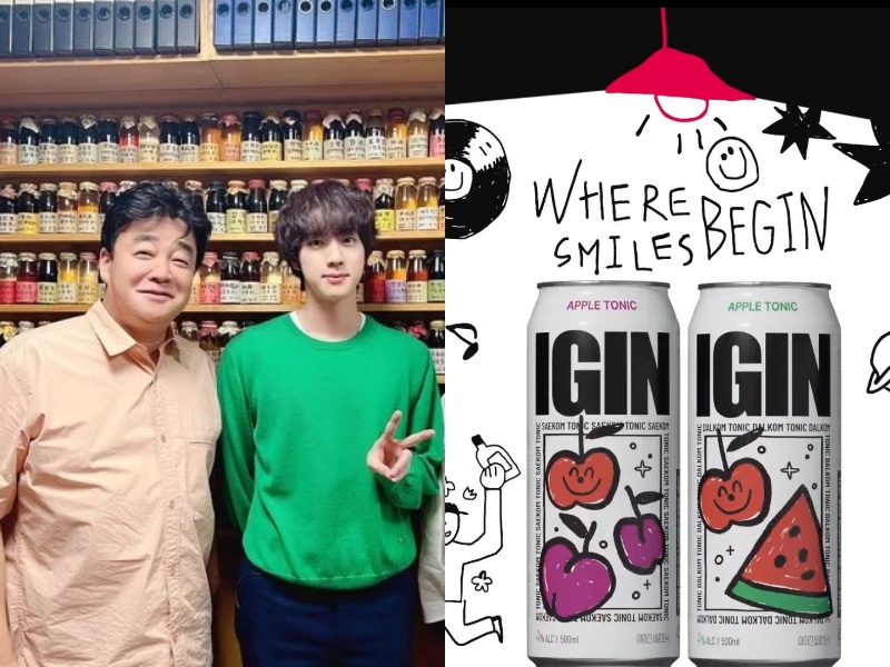 Jin BTS dan Baek Jong Won Dikabarkan Buka Bisnis Minuman Keras Tradisional