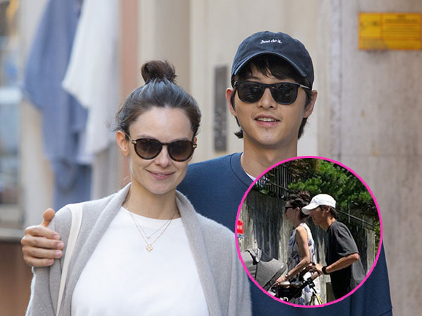 Song Joong Ki Ajak Anak dan Istri Jalan-jalan Santai di Seoul