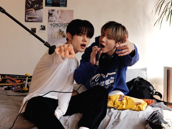 Yeonjun dan Taehyun TXT Cover Lagu Hits The Kid LAROI dan Justin Bieber 'STAY'