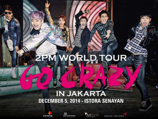 Faktor Teknis, Konser 'Go Crazy' 2PM di Jakarta Diundur Hingga 2015!