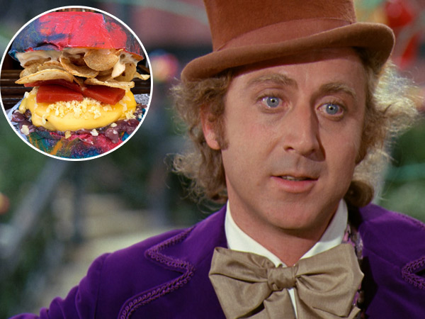 Kenang Pemeran Willy Wonka, Toko Roti Ini Hadirkan Burger Pelangi