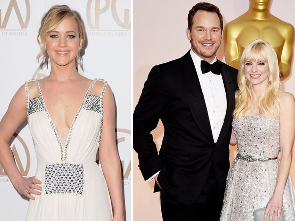 Gara-gara Jennifer Lawrence Pernikahan Chris Pratt & Anna Faris Retak?