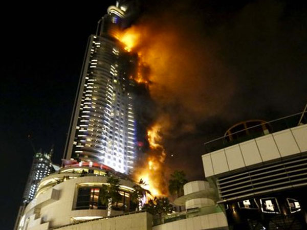 Hotel Mewah di Dubai Terbakar Saat Perayaan Malam Tahun Baru