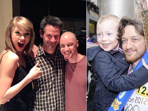 Foto Bareng Taylor Swift, James McAvoy Dimarahi Anak Lelakinya