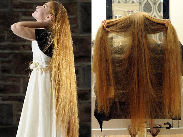 Wah, Gadis Ini Punya Rambut Emas dan Panjang Bak Rapunzel!