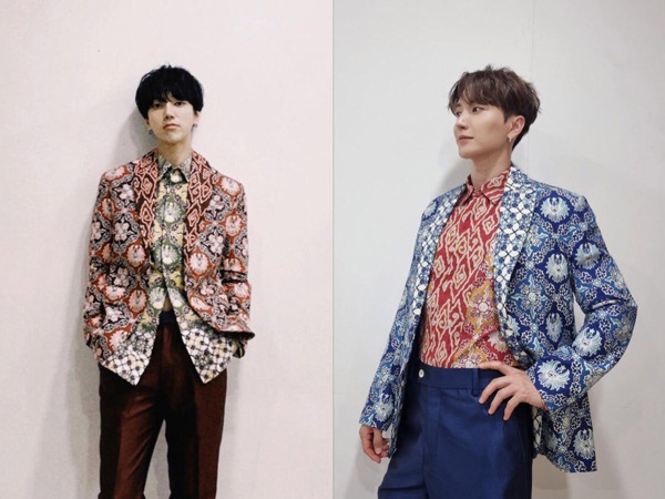 Leeteuk dan Yesung Ganteng Pakai Batik dari Ridwan Kamil, Siap Diajak Kondangan